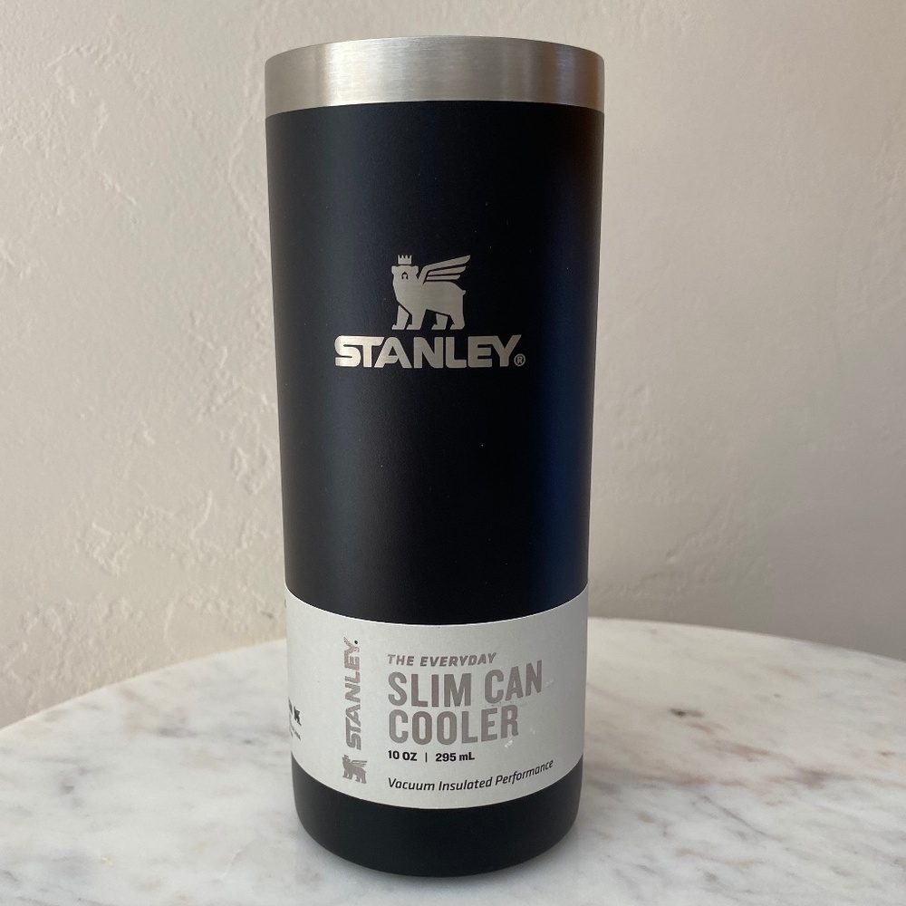 **NEW** Stanley Black Slim Can cooler 10 oz